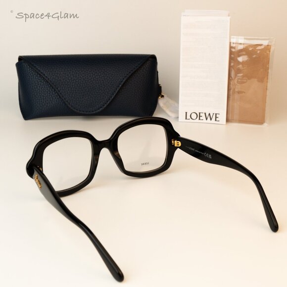 Loewe Women Eyeglasses Shiny Black Demo Square LW50066I CURVY 001 BRAND NEW - Picture 8 of 8